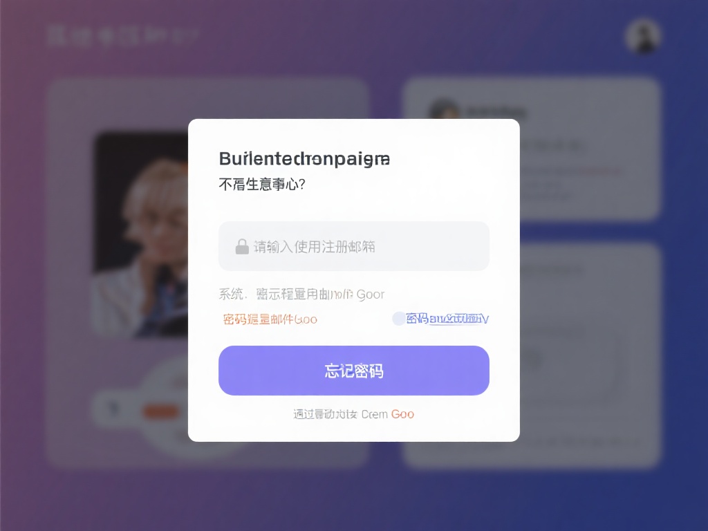 如果您忘记了密码，不必担心。在登录页面下方有一个“