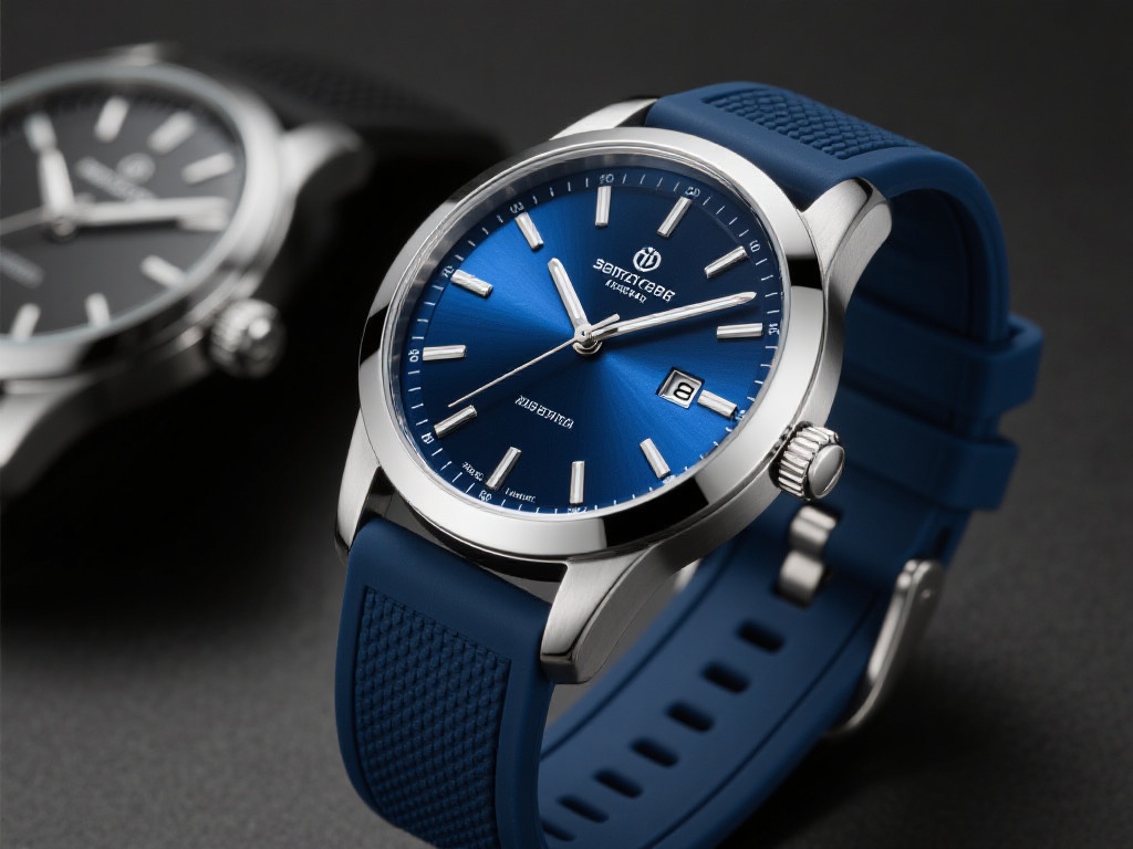 例如，商务系列手表采用不锈钢材质和蓝宝石玻璃镜面，