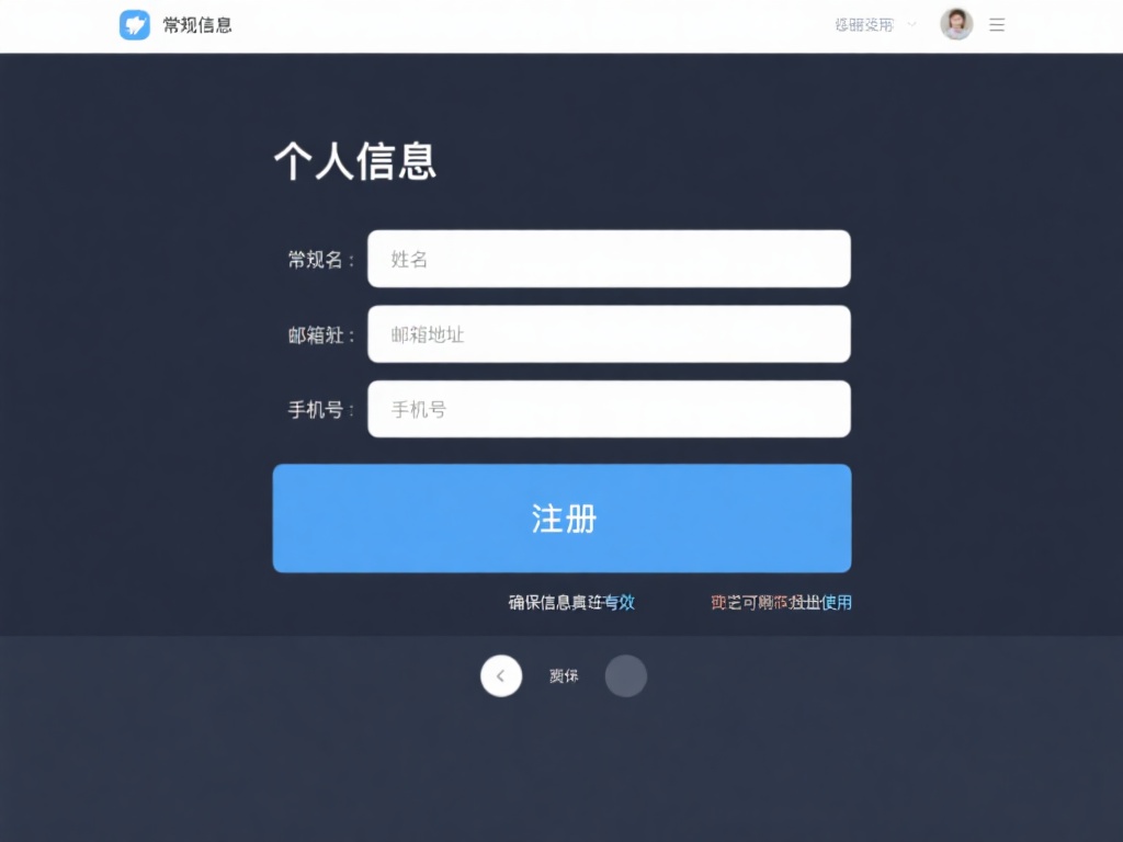 填写个人信息:&nbsp;注册页面会要求填写常规信息，如姓名